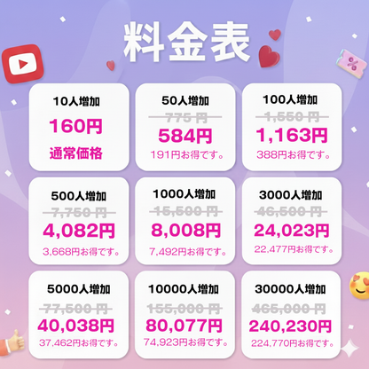 選ばれ続ける証｜YouTube 登録者 購入 👑